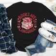Valentine Book Lover Books Are My Love Language Women Girl Youth Long Sleeve Tee