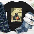 Vintage Japanese Cat Book Lovers Librarian Cat Dad Teacher Youth Long Sleeve Tee Vintage Japanese Cat Book Lovers Librarian Cat Dad Teacher Youth Long Sleeve Tee
