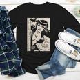 Vintage Vampire Bat Vampire Pin Up Girl Horror Comic Book Youth Long Sleeve Tee Vintage Vampire Bat Vampire Pin Up Girl Horror Comic Book Youth Long Sleeve Tee