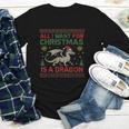 All I Want For Christmas Is A Dragon & Books Ugly Sweater Youth Long Sleeve Tee All I Want For Christmas Is A Dragon & Books Ugly Sweater Youth Long Sleeve Tee