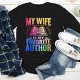 My Wife Is My Favorite Author Book Writer Writing Husband Youth Long Sleeve Tee