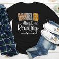 Wild About Reading Book Lover Bookworm Library Day Youth Long Sleeve Tee