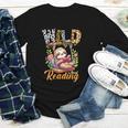 Wild About Reading Books Reader Lover Funny Teacher Animals For Men Women Kids Youth Long Sleeve Tee