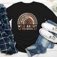 Wild About Reading Books Reader Lover Library Day Librarian Youth Long Sleeve Tee