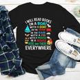 I Will Read Books On A Boat & Everywhere Youth Long Sleeve Tee