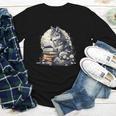 Wolf Reading Book Librarian Library Wolves Youth Long Sleeve Tee