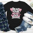 Women Read Your Heart Out Valentine's Day Teacher Book Youth Long Sleeve Tee Women Read Your Heart Out Valentine's Day Teacher Book Youth Long Sleeve Tee