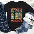 Women's DCC Many Faces Of Mordecai Grid Gamer Series Book Youth Long Sleeve Tee Women's DCC Many Faces Of Mordecai Grid Gamer Series Book Youth Long Sleeve Tee