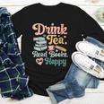 Women's Drink Tea Read Books Nerd Book Reader Book Reading Lover Youth Long Sleeve Tee Women's Drink Tea Read Books Nerd Book Reader Book Reading Lover Youth Long Sleeve Tee