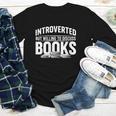 Women's Introverted But Willing To Discuss Books Youth Long Sleeve Tee