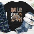 Zoo Animals Wild About Reading Books Reader Lover Librarian Youth Long Sleeve Tee