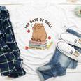 100 Days Of Chill Cute Capybara School Book Lover Youth Long Sleeve Tee