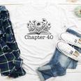 40th Birthday Chapter 40 Reading Book Lover 40 Year Old Youth Long Sleeve Tee