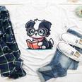 Adorable Book Lover Border Collie With Reading Glasses Cute Raglan Baseball Tee Youth Long Sleeve Tee Adorable Book Lover Border Collie With Reading Glasses Cute Raglan Baseball Tee Youth Long Sleeve Tee