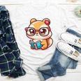 Adorable Book Lover Chipmunk With Reading Glasses Cute Premium Youth Long Sleeve Tee Adorable Book Lover Chipmunk With Reading Glasses Cute Premium Youth Long Sleeve Tee
