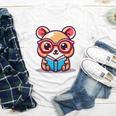 Adorable Book Lover Quokka With Reading Glasses Cute Youth Long Sleeve Tee Adorable Book Lover Quokka With Reading Glasses Cute Youth Long Sleeve Tee