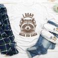 Audio Book Reader Book Lover Raccoon I Read With My Ears Youth Long Sleeve Tee
