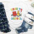 Back To School Checkered Book Pencil Groovy Teacher Student Youth Long Sleeve Tee