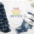 The Book Was Better Retro 70s Vintage Premium Tri-Blend Youth Long Sleeve Tee