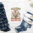 Book Lover Reading Bookish Floral Reading Powers Imagination Youth Long Sleeve Tee
