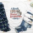 Book Lovers a Book a Day Keeps The Mental Breakdown Away Youth Long Sleeve Tee