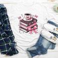 All Booked For Valentine's Teacher Coquette Bow Coffee Book Youth Long Sleeve Tee All Booked For Valentine's Teacher Coquette Bow Coffee Book Youth Long Sleeve Tee