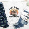 I Like Books More Than People Glasses Youth Long Sleeve Tee