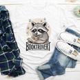 Booktrovert Raccoon Reading And Coffee For Book Lover Youth Long Sleeve Tee