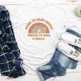 Born To Read Books Forced To Emails Vintage Retro Rainbow Youth Long Sleeve Tee