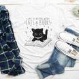 Cat Book For Women Life Is Better With Cats And Books Youth Long Sleeve Tee Cat Book For Women Life Is Better With Cats And Books Youth Long Sleeve Tee