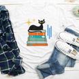Cat And Books Retro Midcentury Mid Century Aesthetic Youth Long Sleeve Tee Cat And Books Retro Midcentury Mid Century Aesthetic Youth Long Sleeve Tee