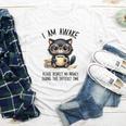 Cat Glasses Coffe Books I Am Awake Please Respect My Privacy Youth Long Sleeve Tee