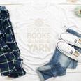 Cats Books And Yarn Crocheter Crocheting Youth Long Sleeve Tee