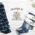 Chapter 50 Book Lovers & Readers 50th Birthday Wildflowers Youth Long Sleeve Tee