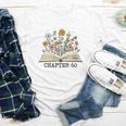 Chapter 60 60th Birthday Floral Open Book With Flowers Youth Long Sleeve Tee Chapter 60 60th Birthday Floral Open Book With Flowers Youth Long Sleeve Tee