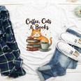 Coffee Cats And Books Lover For Women & Girls Coffee Youth Long Sleeve Tee