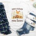 Cute Fox Stay Clever Read Books For Librarian Or Bookworm Youth Long Sleeve Tee