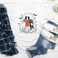 Cute Halloween Ghost Reading Book Youth Long Sleeve Tee Cute Halloween Ghost Reading Book Youth Long Sleeve Tee