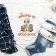 Cute Halloween Teacher Librarian Mummy Reading Books Youth Long Sleeve Tee
