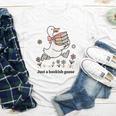 Goose With Books Cute Bookworm Reader Youth Long Sleeve Tee