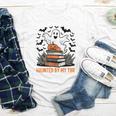 Haunted By My TBR Boo Halloween Book Lover Librarian Youth Long Sleeve Tee Haunted By My TBR Boo Halloween Book Lover Librarian Youth Long Sleeve Tee