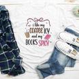 Iced Coffee & Reading Smut Books Girly Spicy Novels Youth Long Sleeve Tee