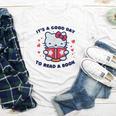 It's a Good Day To Read a Book Cute Cat Book Day Girls Boys Youth Long Sleeve Tee
