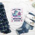 Just A Girl Who Loves Dragons And Books Lover Reading Book Youth Long Sleeve Tee