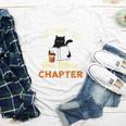 Just One More Chapter Fun Cat Coffee Reading Book Premium Tri-Blend Youth Long Sleeve Tee