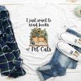 I Just Want To Read Books And Pet Cats Cat Lover Youth Long Sleeve Tee I Just Want To Read Books And Pet Cats Cat Lover Youth Long Sleeve Tee