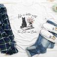 Life Better With 2 Cats Books Kitten Kitty Women Girls Kids Youth Long Sleeve Tee