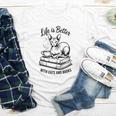 Life Is Better With Cats & Books Sphynx Cat Mom Women Youth Long Sleeve Tee Life Is Better With Cats & Books Sphynx Cat Mom Women Youth Long Sleeve Tee