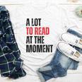 A Lot To Read At The Moment Reading Book Reader Nerd Youth Long Sleeve Tee