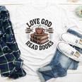 Love God Drink Coffee Read Books – Vintage Spiritual Reading Youth Long Sleeve Tee